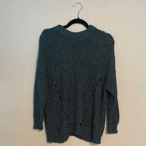 American Eagle Chunky Teal Sweater